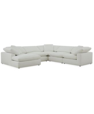 Fog 5-Pc. Fabric Chaise L-Sectional Sofa Set image