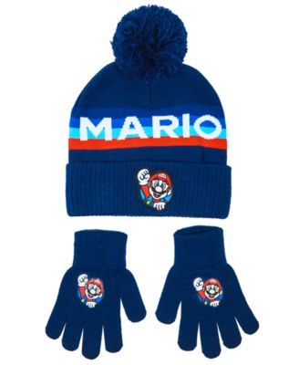 SUPER MARIO - Boys 2-Piece Hat and Gloves Set