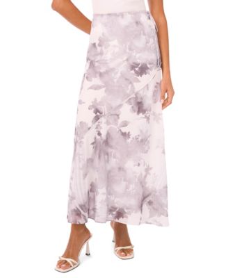 1.STATE - Women's Column Printed Maxi Skirt
