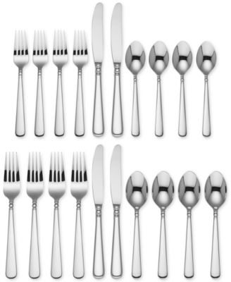 Macy's - 20-Pc. Pearl Platinum Flatware Set