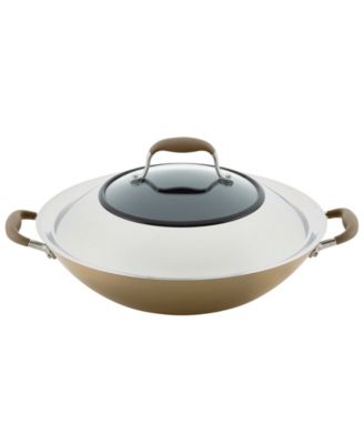 Advanced Home Hard-Anodized Nonstick Wok with Side Handles, 14" image
