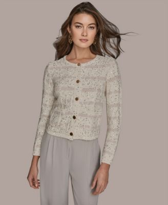 Donna Karan New York - Women's Cable Cropped Jacket