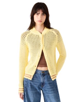 Steve Madden - Women's Leiah Crochet Collarless Jacket