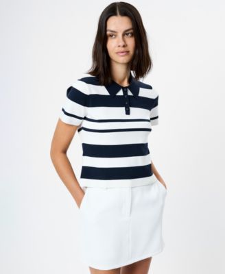 French Connection - Women's Short-Sleeve Collared Top