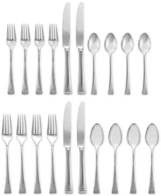Macy's - 20-Pc. Federal Platinum Flatware Set