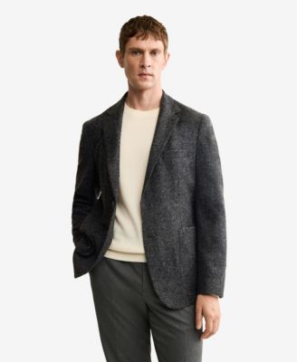 MANGO - Men's Slim Fit Wool Blend Blazer