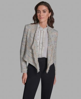 BCBG - Women's Ruffle Collar Cropped Jacket