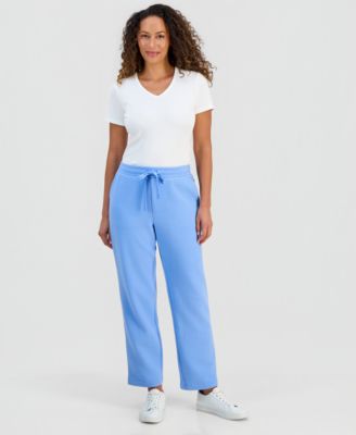 Style & Co - Petite Ottoman-Stitched Drawstring Pants
