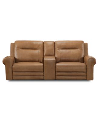 Alexandre Leather 2-Pc. Sofa with 2 Power Motion Recliners and 1 Console image