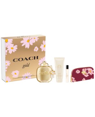 COACH - 4-Pc.Gold Eau De Parfum Spray Set