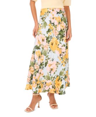 1.STATE - Women's Bias A-Line Maxi Skirt