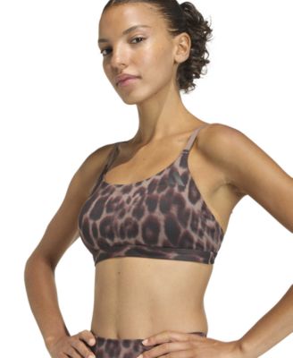adidas - Women's Optime Essentials Workout Leopard Print Bra