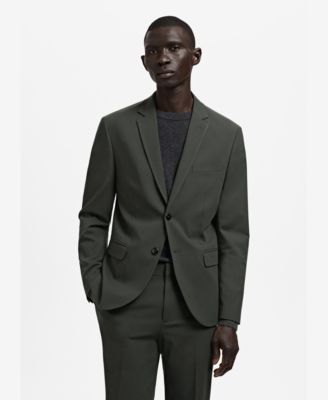 MANGO - Men's Stretch Fabric Super Slim-Fit Suit Jacket