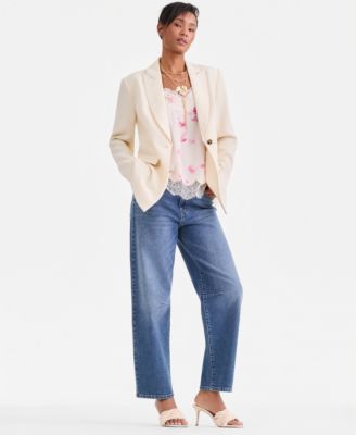 I.N.C. International Concepts - Women's Oversized One-Button Blazer