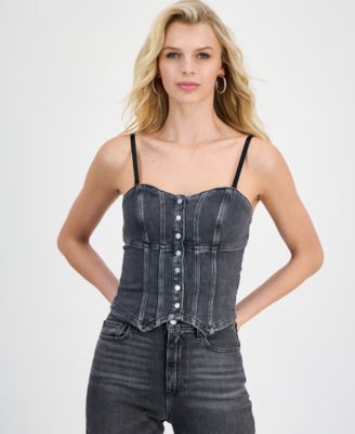 GUESS - Women's Cecile Strapless Bustier Top
