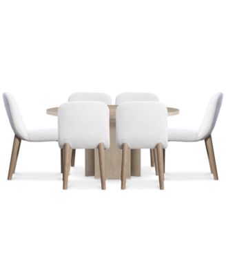 Bernhardt - Loggia 7 Pc. Dining Set (Round Table + 6 Side Chairs)