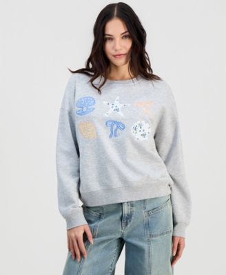 Self Esteem - Juniors' Embroidered-Graphic Sweatshirt