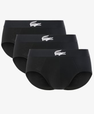 Lacoste - Men's Regular Fit Briefs, 3-Pack