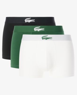 Lacoste - Men's Elastic Waistband Trunks, 3-Pack