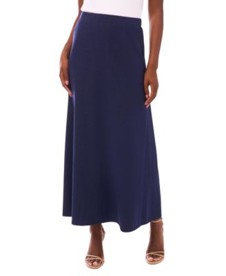 Vince Camuto - Women's Solid A-Line Maxi Skirt