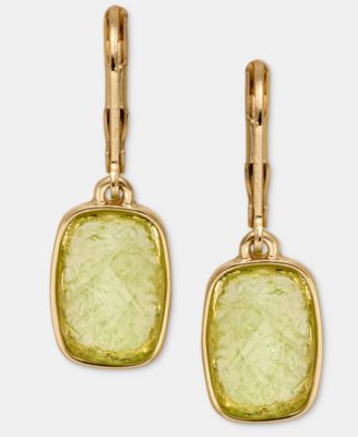 Anne Klein - Cushion-Cut Stone Drop Earrings