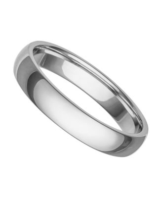 Macy's - Men's Platinum Ring, 4mm Wedding Band