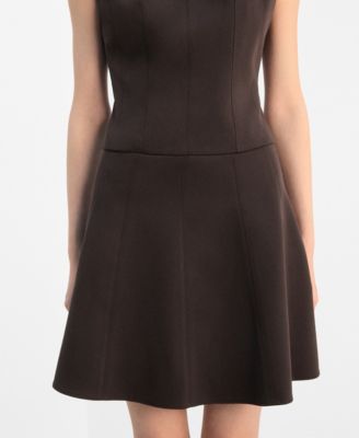 MANGO - Women's A-Line Seam Detail Skirt