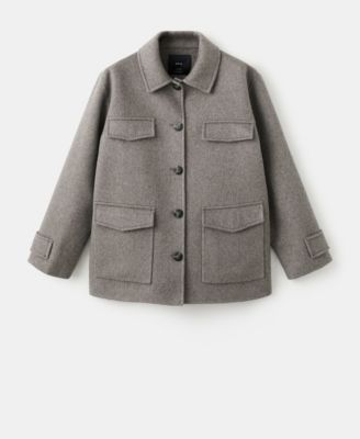 MANGO - Women's Pockets Wool Jacket