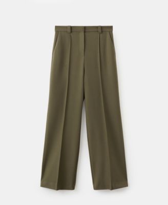 MANGO - Women's Straight Mid-Rise Pants