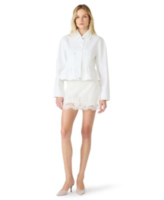 Steve Madden - Women's Sloan Collared Zipper Jacket
