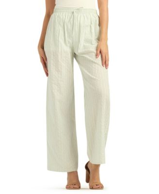 BCX - Women's Striped Pull-On Pants