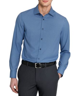 ConStruct - Men's Performance Stretch Tile Print Dress Shirt