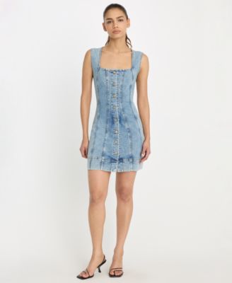 Good American - Women's Button-Front Mini Dress