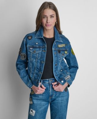 DKNY - Women's 1989 Pins & Patches Collared Jacket