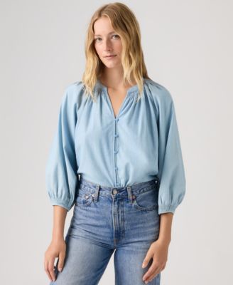 Levi's - Plus Size Relaxed-Fit Button-Front Top