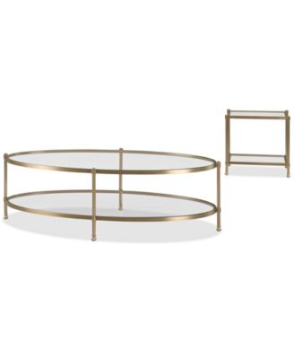 Furniture - Isla 2-Pc. Oval Coffee Table and End Table Set