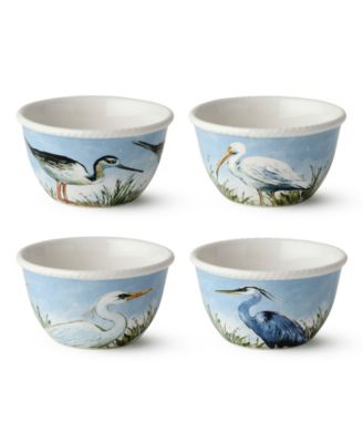 Coastal Birds Ice Cream Bowls, Set of 4 image
