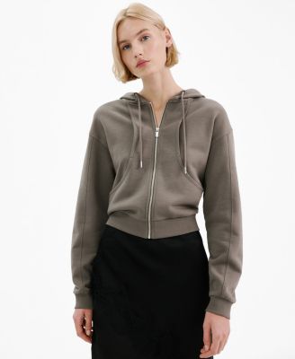 MANGO - Women's Contrast Seam Hoodie