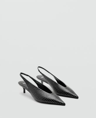 MANGO - Women's Rhinestone Heel Shoes