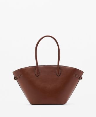 MANGO - Women's Double Handle Shopper Bag