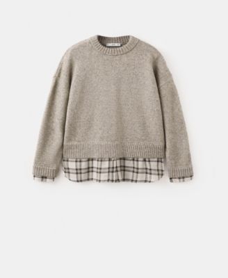 MANGO - Women's Combined Shirt Sweater