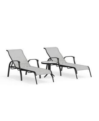 Oasis 3-Pc. Outdoor Chaise Set, Created for Macy's  image