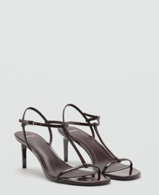 MANGO - Women's Strappy Heeled Sandals