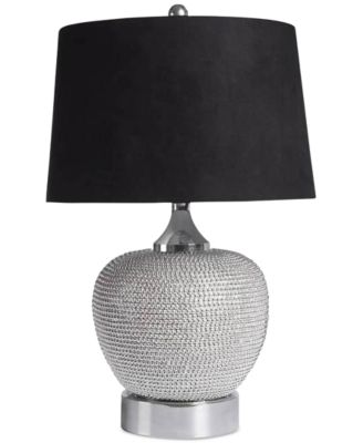 Abbyson Living - Rory Silver-Tone Beaded Table Lamp