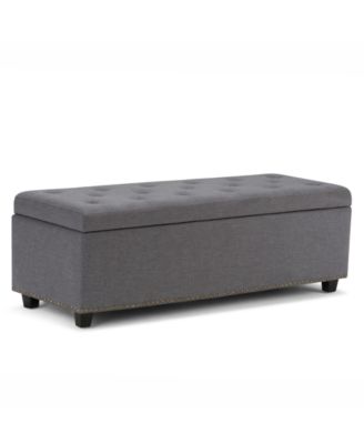 Simpli Home - Hamilton Storage Ottoman