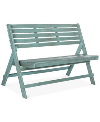 Safavieh - Wilson Outdoor Folding Bench, Quick Ship