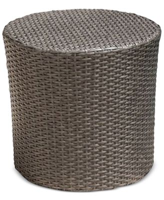 Noble House - Gerren Barrel Side Table, Quick Ship