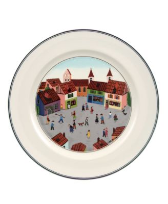 Design Naif Dinner Plate, Old Village Square image