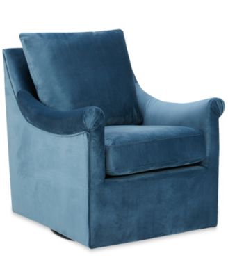 INK+IVY - Deanna 28"W Upholstered Swivel Accent Chair