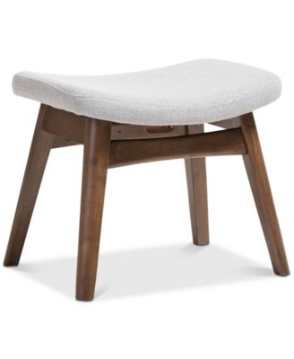 Baxton Studio - Sheely Ottoman, Quick Ship